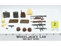 Lot Battle Gear Accessory 5 Set 2 1987 Weapons GI Joe Vintage Action Figure