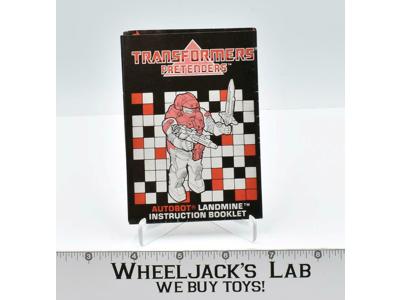 Landmine Action Figure Instruction Manual Booklet 1987 Hasbro G1 Transformers