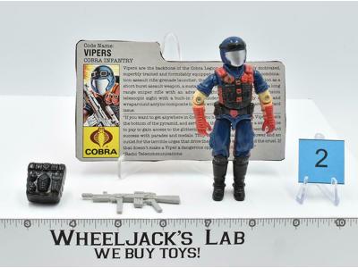 Vipers #2 V1 100% Complete GI Joe ARAH Vintage Hasbro 1986 Action Figure