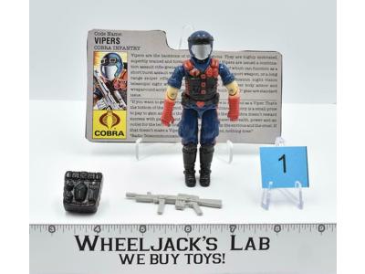 Vipers #1 V1 100% Complete GI Joe ARAH Vintage Hasbro 1986 Action Figure