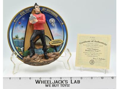 Chief Engineer Scott Star Trek 30th Anniversary 1997 The Bradford Exchange Plate