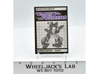 Ramjet Action Figure Robot Instruction Manual 1985 Hasbro G1 Transformers