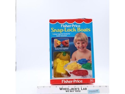 Snap-Lock Boats #2321 Preschool Toy 1989 Fisher-Price NEW MISB SEALED