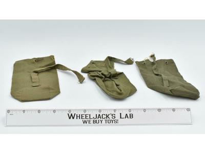 GI Joe Action Soldier Equipment Set Military Police Bag x3 1964 12" Accessory
