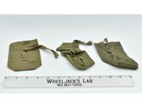 GI Joe Action Soldier Equipment Set Military Police Bag x3 1964 12" Accessory