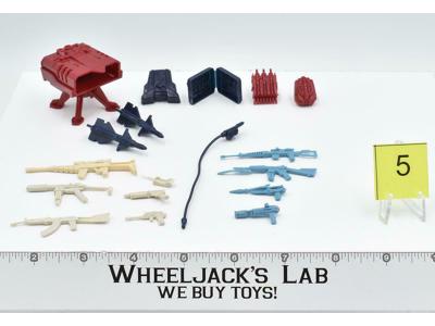 Lot Battle Gear Accessory 4 Set 5 1986 Weapons GI Joe Vintage Action Figure