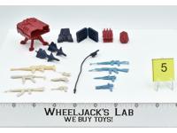 Lot Battle Gear Accessory 4 Set 5 1986 Weapons GI Joe Vintage Action Figure