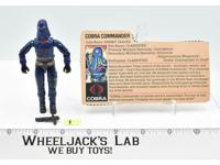 Cobra Commander #1 Enemy Leader V2 100% Complete GI Joe 1984 Hasbro Figure