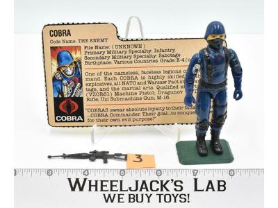 Cobra #3 Swivel Arms V1.5 100% Complete 1983 GI Joe Hasbro Vintage Figure