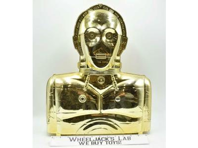 C-3PO Gold Action Figure Storage Case W/Insert 1983 ROTJ Kenner Star Wars