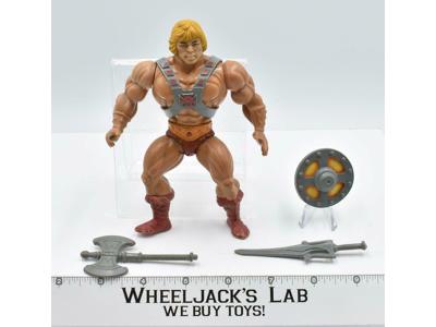 He-Man 100% Complete Soft Head He-Man Masters of the Universe MOTU 1982 Mattel