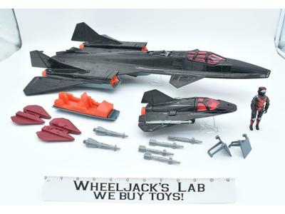 Cobra Night Raven &amp; Strato-Viper SR-71 Blackbird Jet 1986 GI Joe Hasbro Vintage