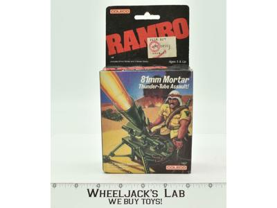 81mm Mortar Thunder-Tube Assault Rambo NEW MOSC 1985 Coleco Vintage Figure
