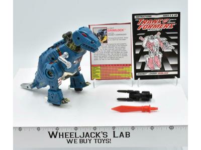Grimlock Turquoise100% Complete UNUSED STICKERS 1993 Transformers    Vintage