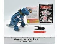 Grimlock Turquoise100% Complete UNUSED STICKERS 1993 Transformers    Vintage