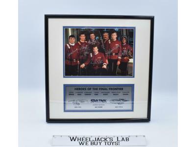 Heroes of the Final Frontier Star Trek AUTOGRAPHED Plaque 65/2500 W/COA