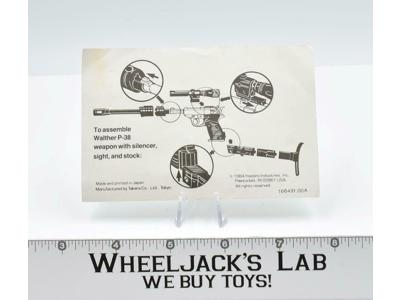Megatron Assembly Instruction Sheet 1984 G1 Transformers Vintage