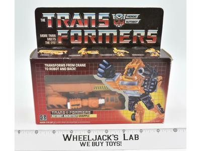 Grapple NR MINT FIG NICE BOX Complete 1985 Vintage Hasbro G1 Transformers