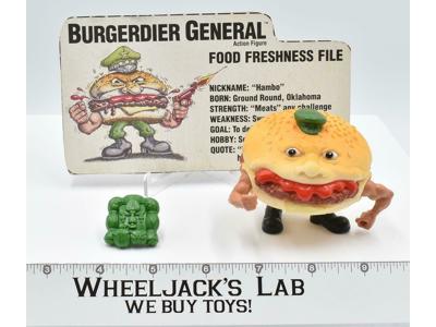 Burgerdier General W/Card Food Fighters 1988 Mattel Vintage Action Figure