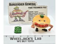 Burgerdier General W/Card Food Fighters 1988 Mattel Vintage Action Figure