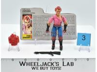 Zarana #3 V1 100% Complete GI Joe ARAH Vintage Hasbro 1986 Action Figure