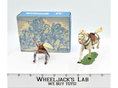 8855 Mounted Cavalry Soldier Norman W Lance Toy Soldiers Elastolin 70MM W/BOX