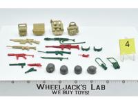 Lot Battle Gear Accessory 3 Set 4 1985 Weapons GI Joe Vintage Action Figure