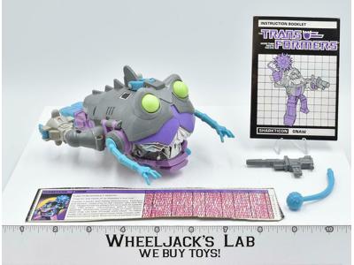 Gnaw Sharkticon 100% Complete 1986 Vintage Hasbro G1 Transformers Action Figure