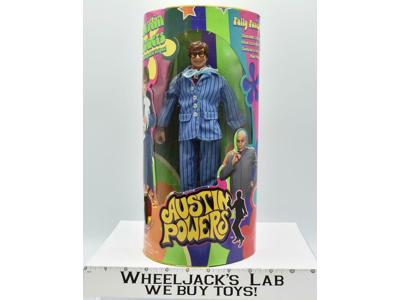 Austin in Shagadelic Stripes Austin Powers 1999 Trendmasters Figure NEW MISB