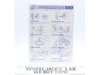 Ninja Lightning 1992 ORIGINAL Instructions/ Blueprints G.I. Joe Action Figure