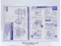 Rhino G.P.V. 1993 ORIGINAL Instructions/ Blueprints G.I. Joe Hasbro Vehicle