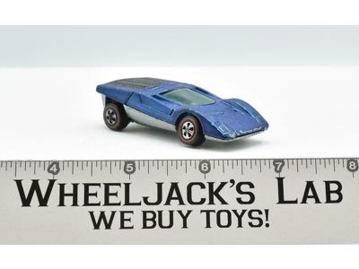 Ferrari 512s Blue Restored 1970 Redline Hot Wheels Mattel Vintage RL
