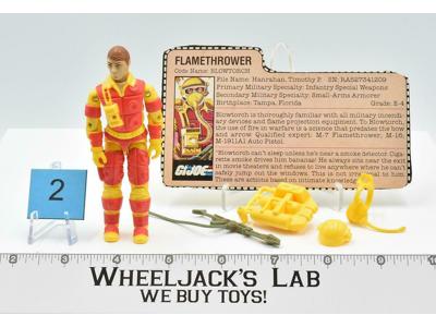 Blowtorch #2 V1 100% Complete 1984 GI Joe Hasbro Vintage Action Figure ARAH