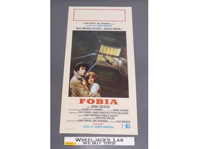 Phobia Movie Poster 13" X 27" 1980 Original Fobia Foreign Paul Micheal Hogan