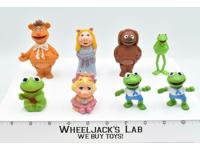 Muppet Lot X8 Vintage Stick &amp; Finger Puppets Sesame Street Henson
