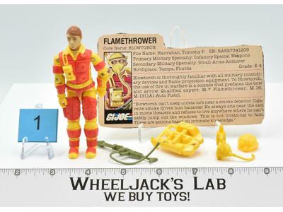 Blowtorch #1 V1 100% Complete 1984 GI Joe Hasbro Vintage Action Figure ARAH