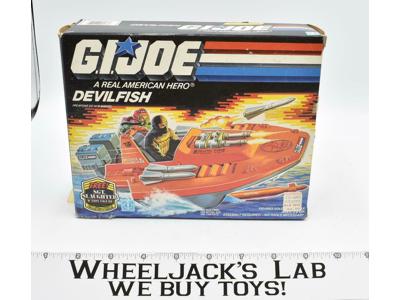 Devilfish Vehicle 100% Complete W/Box GI Joe 1986 Action Figure Vintage