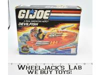 Devilfish Vehicle 100% Complete W/Box GI Joe 1986 Action Figure Vintage