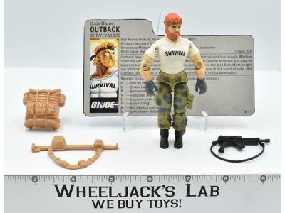 Outback V1 1987 GI Joe ARAH Hasbro Vintage Action Figure