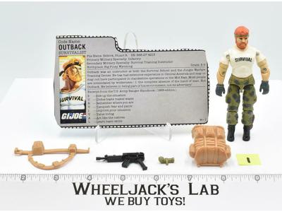 Outback #1 V1 100% Complete ARAH GI Joe Action Figure Vintage 1987 Hasbro