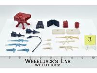Lot Battle Gear Accessory 4 Set 3 1986 Weapons GI Joe Vintage Action Figure