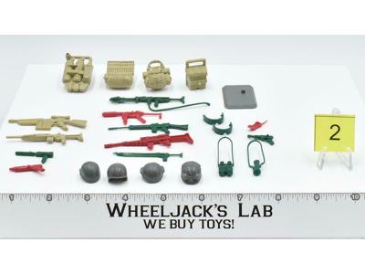 Lot Battle Gear Accessory 3 Set 2 1985 Weapons GI Joe Vintage Action Figure