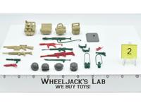 Lot Battle Gear Accessory 3 Set 2 1985 Weapons GI Joe Vintage Action Figure