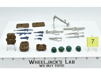 Lot Battle Gear Accessory 2 Set 7 1984 Weapons GI Joe Vintage Action Figure