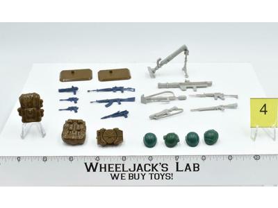 Lot Battle Gear Accessory 2 Set 4 1984 Weapons GI Joe Vintage Action Figure