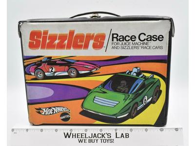 Sizzlers Race Case Juice Machine &amp; Sizzler Cars Hot Wheels 1970 Mattel Vintage
