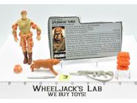 Spearhead &amp; Max #3 V1 100% Complete GI Joe Vintage Hasbro 1988 Action Figure