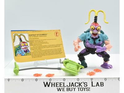 Scumbug 100% Complete Teenage Mutant Ninja Turtle TMNT 1990 Playmates Figure