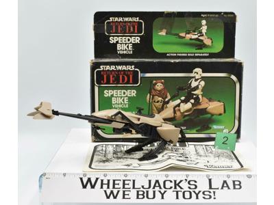 Speeder Bike #2 100% Complete W/Box Star Wars ROTJ Kenner 1983 Figure Vehicle