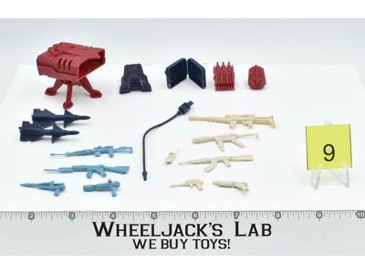 Lot Battle Gear Accessory 4 Set 9 1986 Weapons GI Joe Vintage Action Figure